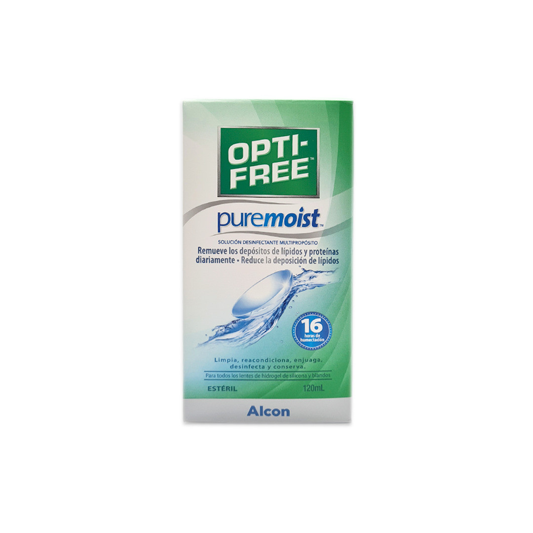 LIQUIDO PARA LENTES DE CONTACTO OPTI-FREE PURE MOIST 120ML