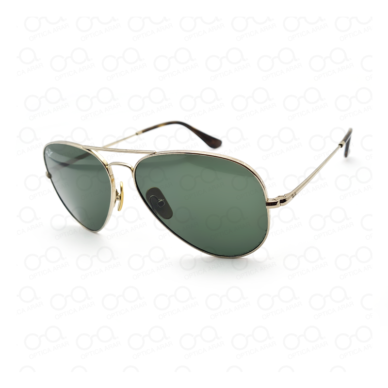 ANTEOJOS DE SOL RAY-BAN AVIATOR TITANIO RB8089 *926531 #58